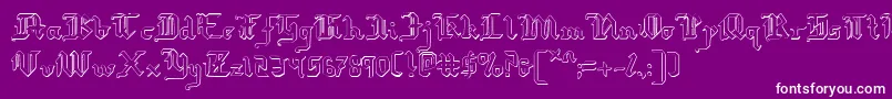 Redcoats Font – White Fonts on Purple Background