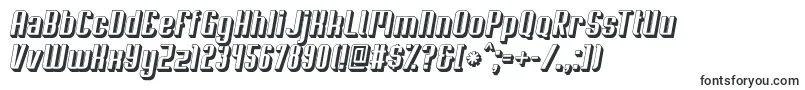 Шрифт Soupertrouper3Doblique – 3D шрифты