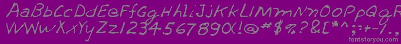 More about ThrashrRegular Font ThrashrRegular Font – Gray Fonts on Purple Background