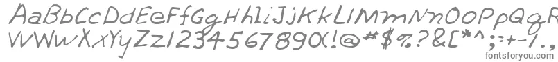 Шрифт ThrashrRegular – серые шрифты на белом фоне