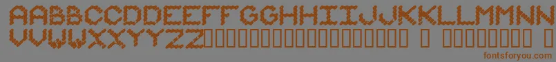 IAmMonotonous1 Font – Brown Fonts on Gray Background