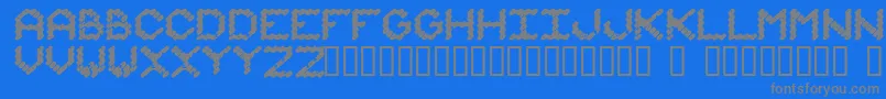 IAmMonotonous1 Font – Gray Fonts on Blue Background