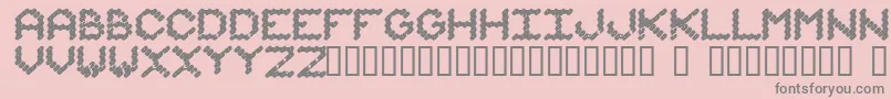 IAmMonotonous1 Font – Gray Fonts on Pink Background