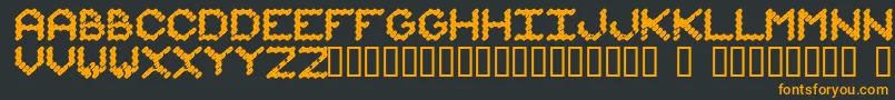 IAmMonotonous1 Font – Orange Fonts on Black Background