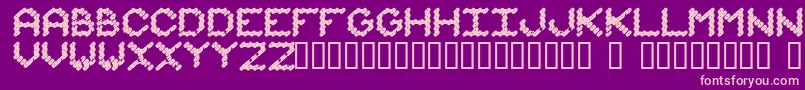 IAmMonotonous1 Font – Pink Fonts on Purple Background