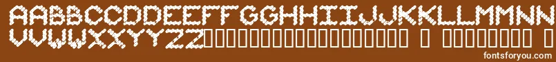 IAmMonotonous1 Font – White Fonts on Brown Background