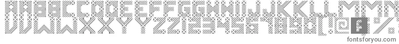 KawungTextile Font – Gray Fonts on White Background