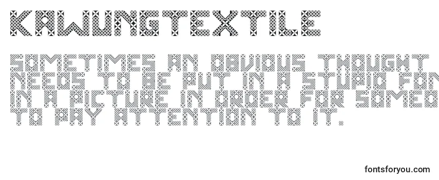 KawungTextile (91204) フォントのレビュー