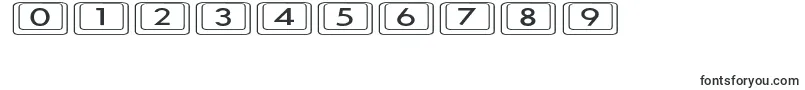 KeyboardKeysexExpanded-fontti – Fontit numeroille ja luvuille