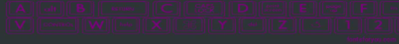 More about KeyboardKeysexExpanded Font KeyboardKeysexExpanded Font – Purple Fonts on Black Background