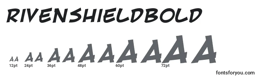 Размеры шрифта RivenshieldBold