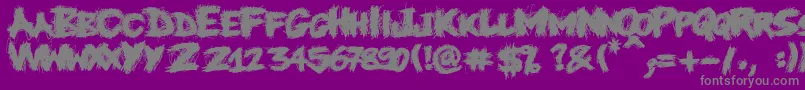 More about Knifefight Font Knifefight Font – Gray Fonts on Purple Background