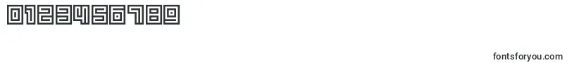 Dsspiralcapsc-Schriftart – Schriften für Zahlen und Nummern