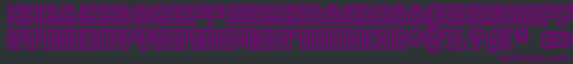 Dsspiralcapsc Font – Purple Fonts on Black Background
