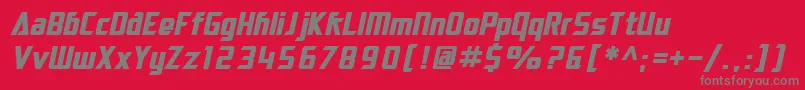 SfElectrotomeBoldObliqueフォントについての詳細 フォントSfElectrotomeBoldOblique – 赤い背景に灰色の文字