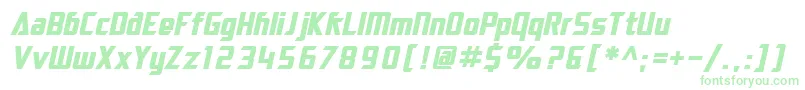 SfElectrotomeBoldOblique-Schriftart – Grüne Schriften
