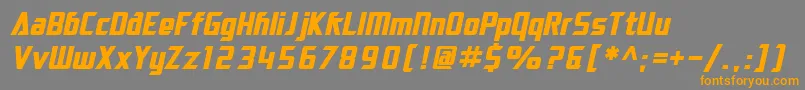 SfElectrotomeBoldOblique Font – Orange Fonts on Gray Background