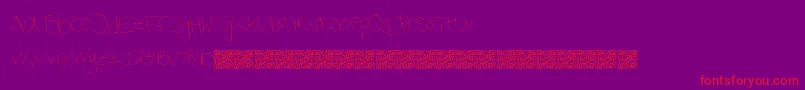 Phonehome Font – Red Fonts on Purple Background