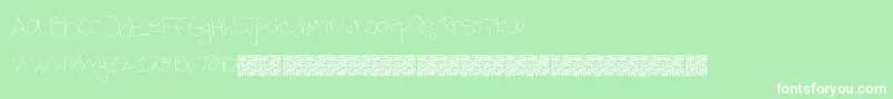Phonehome Font – White Fonts on Green Background