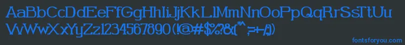 GabrielSerif Font – Blue Fonts on Black Background