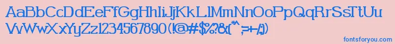 GabrielSerif Font – Blue Fonts on Pink Background
