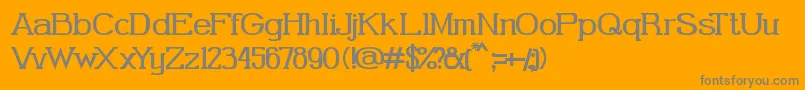 GabrielSerif Font – Gray Fonts on Orange Background