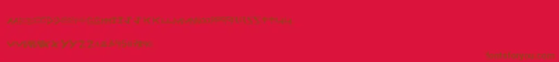 Prisonbreak Font – Brown Fonts on Red Background
