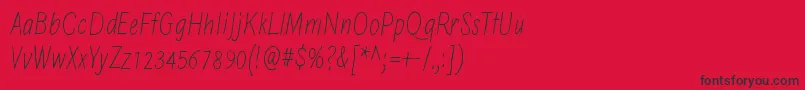 HiddenMeanings Font – Black Fonts on Red Background