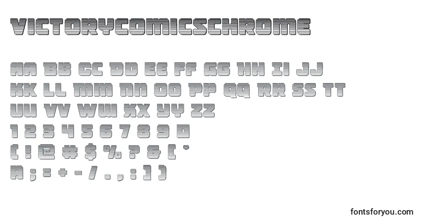 Шрифт Victorycomicschrome – алфавит, цифры, специальные символы