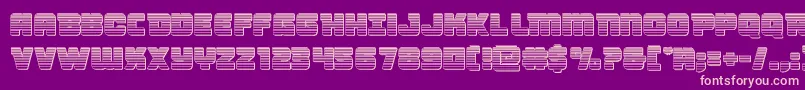 Victorycomicschrome Font – Pink Fonts on Purple Background