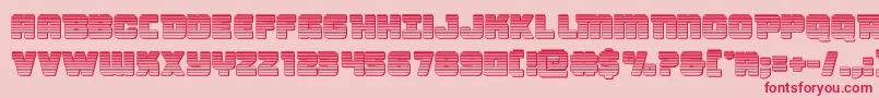 Victorycomicschrome Font – Red Fonts on Pink Background