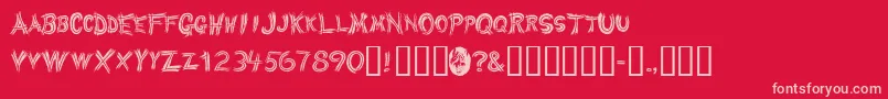 More about Werewolf Font Werewolf Font – Pink Fonts on Red Background