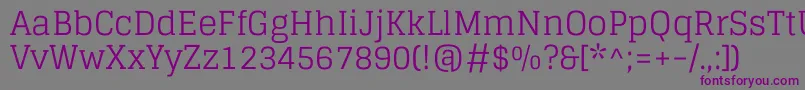 GlegooRegular Font – Purple Fonts on Gray Background