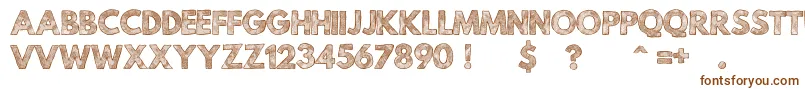 MildLifeTexturedPersonalUse Font – Brown Fonts on White Background