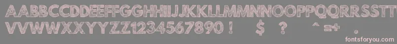 MildLifeTexturedPersonalUse Font – Pink Fonts on Gray Background