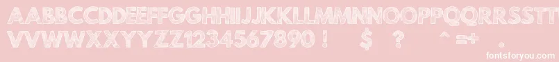 MildLifeTexturedPersonalUse Font – White Fonts on Pink Background
