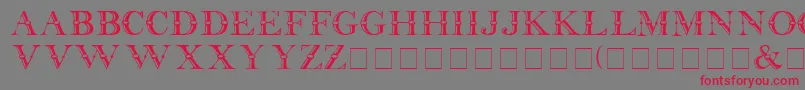 Befflemedium Font – Red Fonts on Gray Background