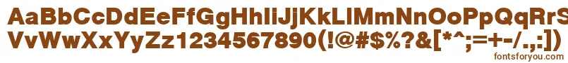CyrveticaExtraBold Font – Brown Fonts on White Background