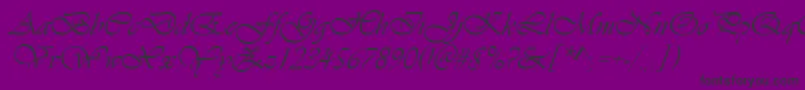 Vianta Font – Black Fonts on Purple Background