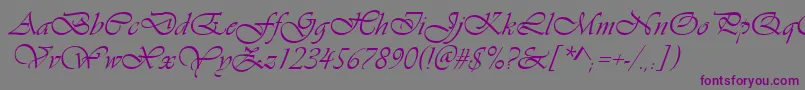 More about Vianta Font Vianta Font – Purple Fonts on Gray Background