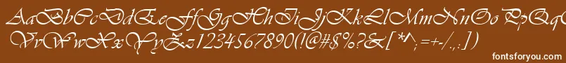 Vianta Font – White Fonts on Brown Background