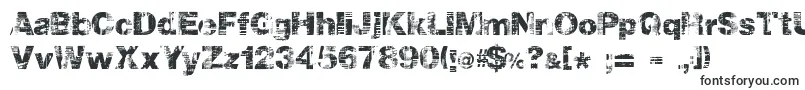 Шрифт Hollavetica – эродированные шрифты