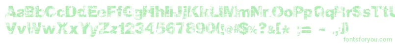 Hollavetica Font – Green Fonts on White Background