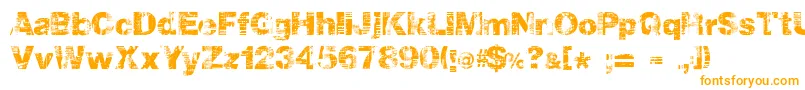 Hollavetica Font – Orange Fonts on White Background