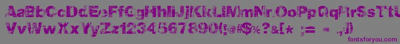 Hollavetica Font – Purple Fonts on Gray Background