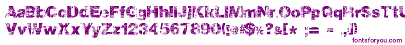 Hollavetica Font – Purple Fonts on White Background