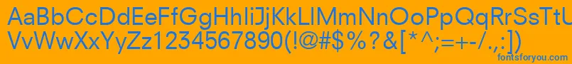 ParallaxSsi Font – Blue Fonts on Orange Background