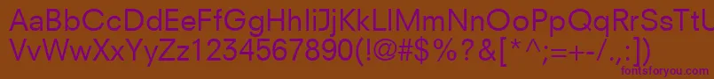 ParallaxSsi Font – Purple Fonts on Brown Background