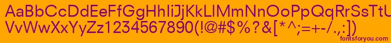 ParallaxSsi Font – Purple Fonts on Orange Background