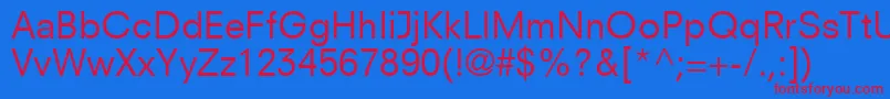 ParallaxSsi Font – Red Fonts on Blue Background